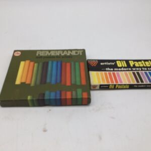 Vintage Mixed Oil Pastels Soft Pastels Art Lot Rembrandt And Weber